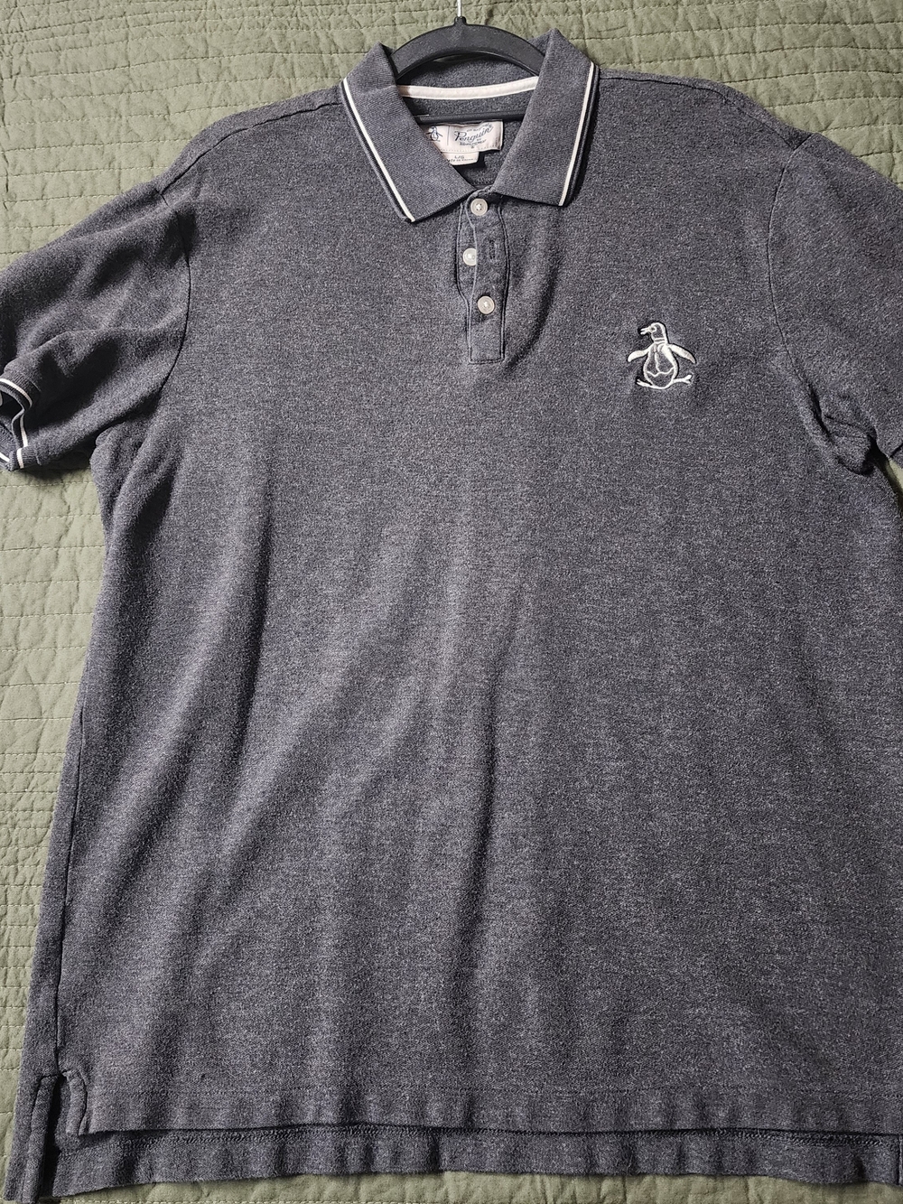 Penguin Men's Dark Gray Short-Sleeve Polo